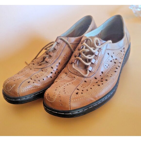 Brazil Leather Womens Laced Loafers by Zolta Size 8 1/2 Medium Hand Made - Picture 11 of 15